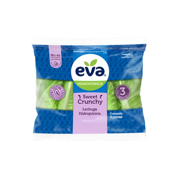 Lechuga Sweet Crunchy Bolsa Charola Eva 3 Pz