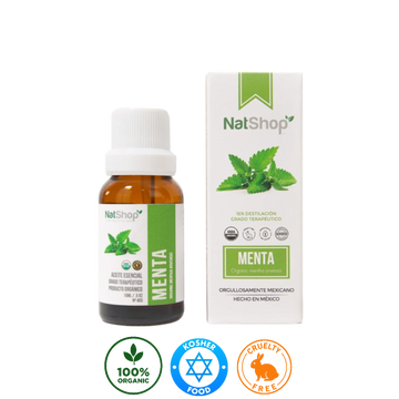 Aceite Esencial Menta Orgánico NatShop 15ml