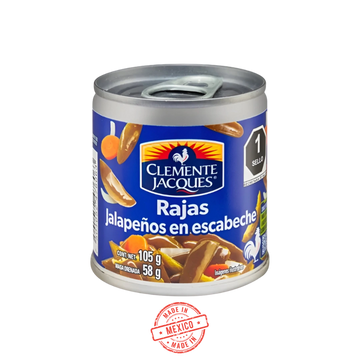 Jalapeños en Rajas Clemente Jacques 105g