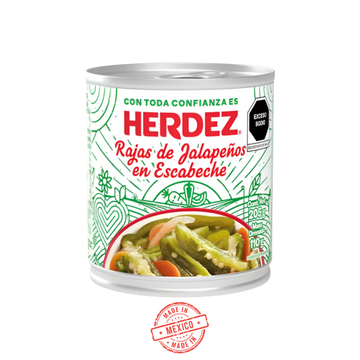 Jalapeños en Rajas en Escabache Herdez 205g