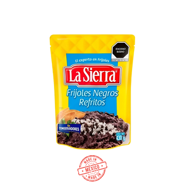 Frijoles Negros Refritos La Sierra 430g