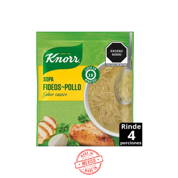 Sopa Fideo con Pollo Knorr 95g