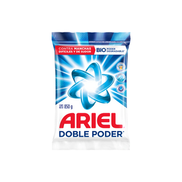 Detergente en Polvo Doble Poder Ariel 850g