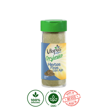 Hierbas Finas con Ajo Orgánica Utopia 28g