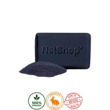 Jabón Corporal Carbón Activado Orgánico NatShop 100g