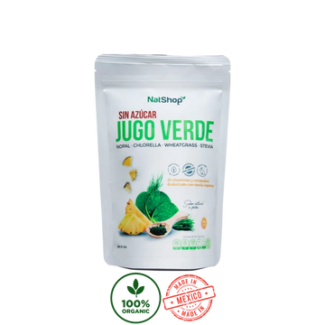 Jugo verde en polvo sin azúcar Orgánico Nat Shop