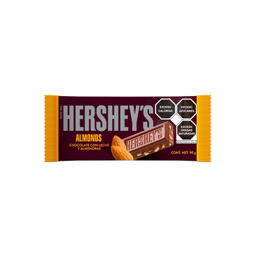 Hershey Barra de Chocolate con Almendras 90g