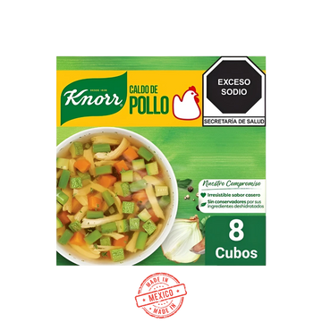 Caldo de Pollo Knorr Suiza 8 Cubos
