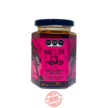 Chile Morita con Arándanos, Cacahuates y Semillas Xiles de Mi Abuela 280g