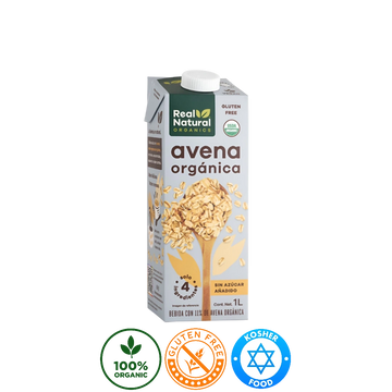 Leche de Avena Orgánica Real Natural 1L