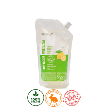 Limpiador multiusos concentrado Lima Orgánica NatShop 500ml