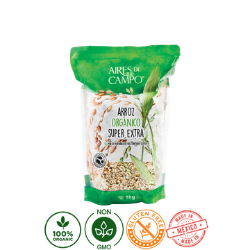 Arroz Blanco Super Extra Orgánico Aires de Campo 1kg
