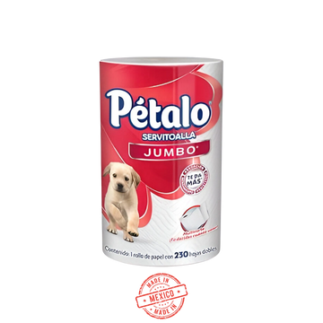 Servitoallas Pétalo Jumbo 230 Hojas 1 Rollo