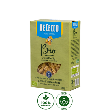 Pasta Bio Fusilli Orgánica De Cecco 500g
