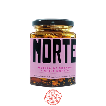Salsa Chile Morita Mezcla de Granos Norte 270g