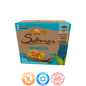 Salmas Horneadas Maíz Azul Sanissimo 7 Sobres