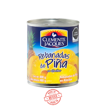 Rebanadas de Piña en Almibar Clemente Jacques 800g