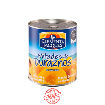 Mitades de Duraznos en Almibar Clemente Jacques 820g