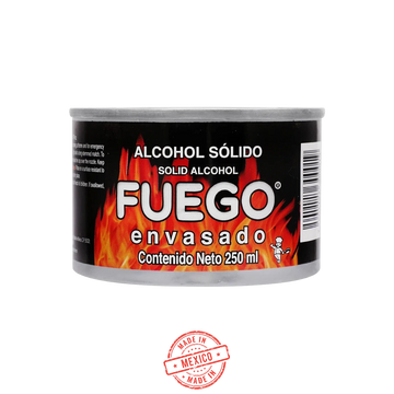 Fuego Envasado Alcohol Solido 250 ml