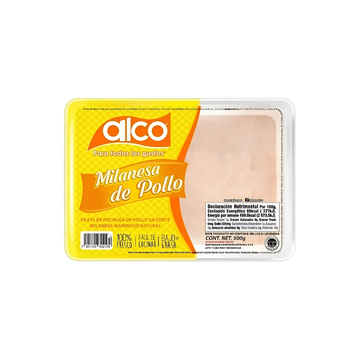 Milanesa De Pollo Natural Alco 500g