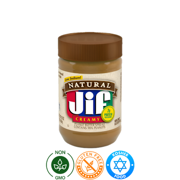 Crema Cacahuate Natural Bajo en Sodio JIF 454g