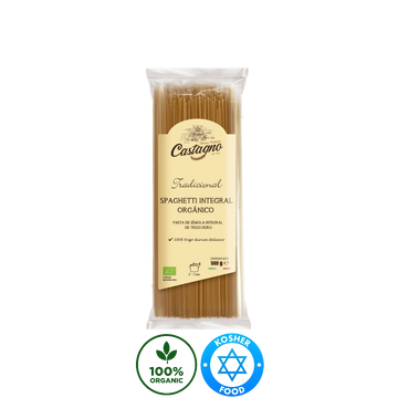 Pasta De Trigo Duro Spaghetti Integral Orgánico Castagno 500g