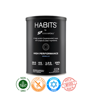 Proteína Habits By SP Vainilla Colección High Performance 578g