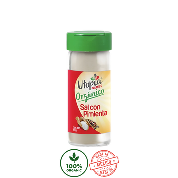 Sal con Pimienta Orgánica Utopia 170g