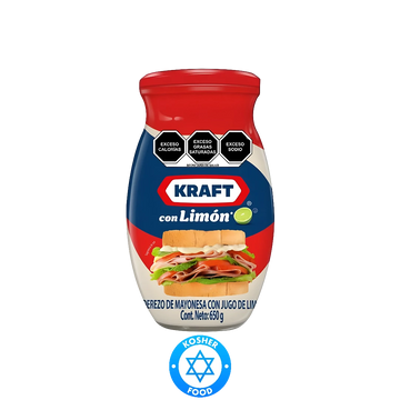 Aderezo de Mayonesa Con Jugo de Limón Kraft 650g