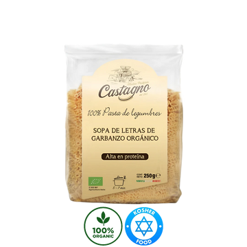Sopa de Letras Orgánica de Garbanzo Castagno 250g