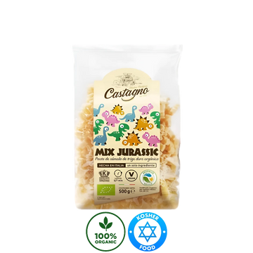 Sopa de Trigo Integral Orgánica de Dinosaurios Castagno 500g