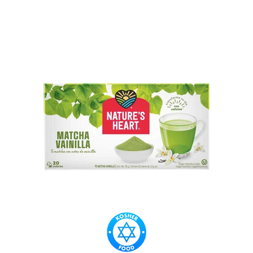 Té Verde Matcha Vainilla Nature's Heart 20 Sobres