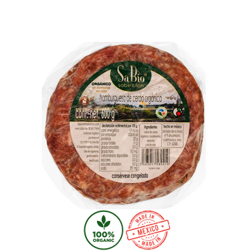 Hamburguesa de Cerdo Orgánica SaBio 600g