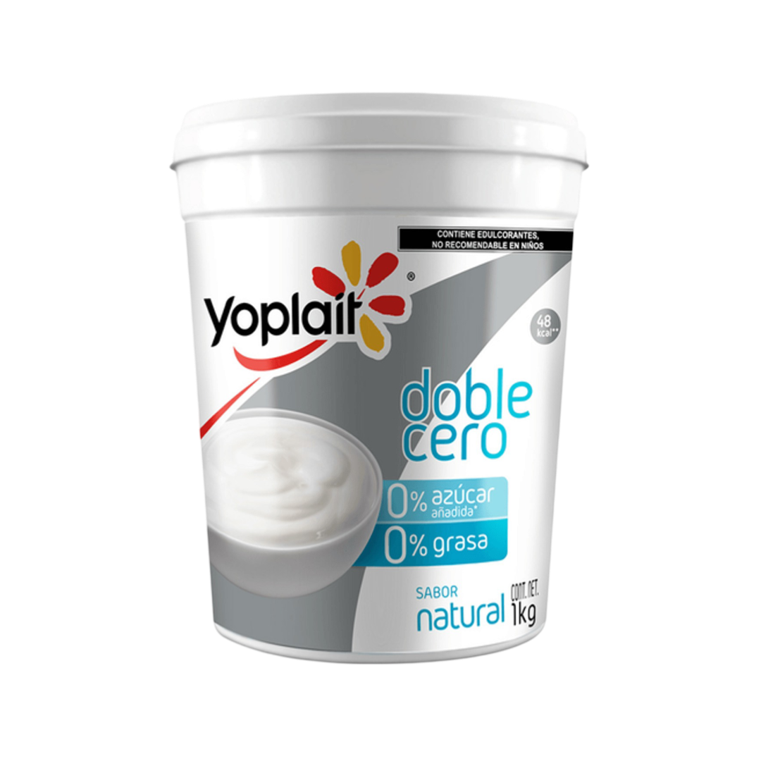 Yogurt Doble Cero Natural Yoplait 1Kg