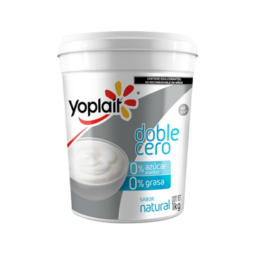 Yogurt Doble Cero Natural Yoplait 1Kg