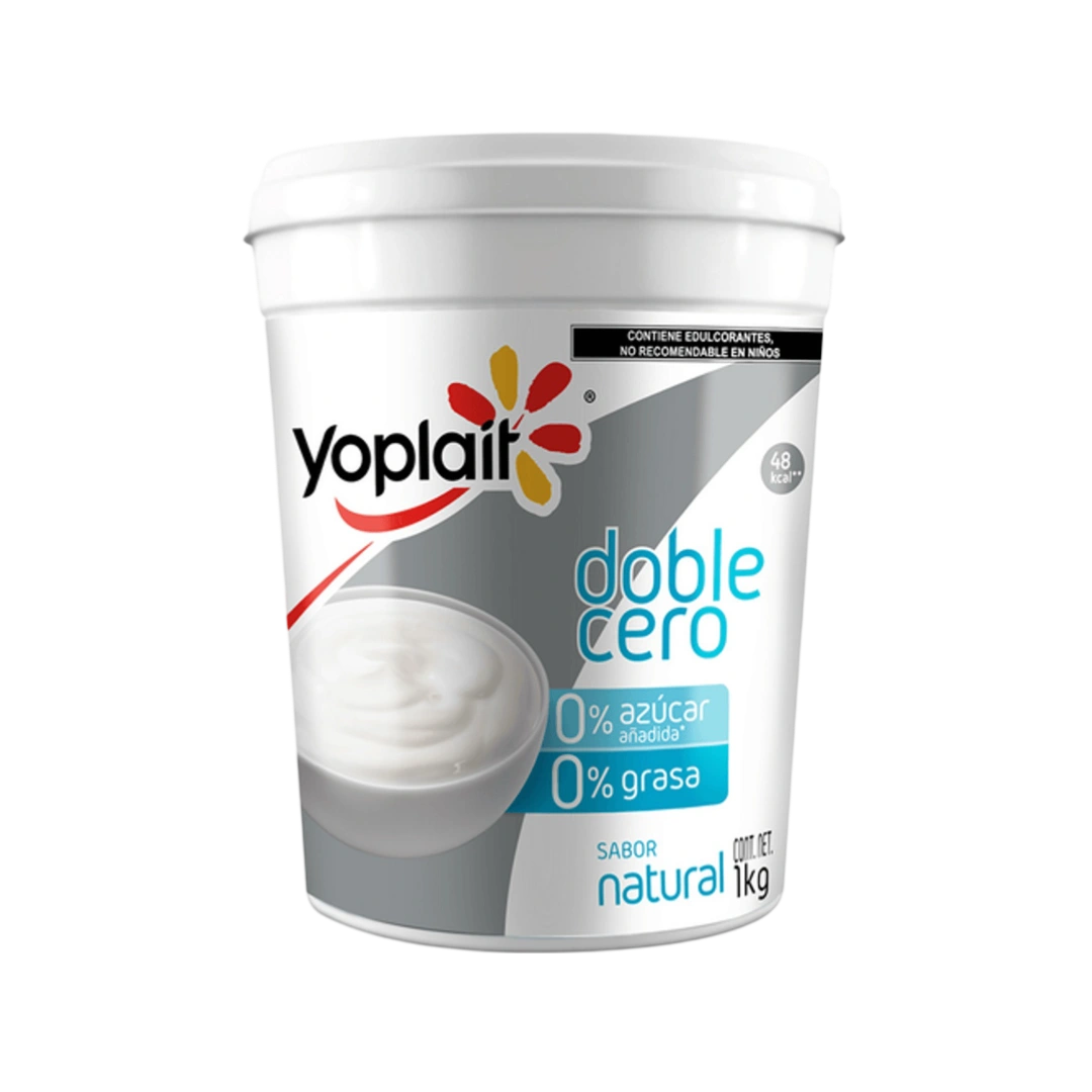 Yogurt Doble Cero Natural Yoplait 1Kg