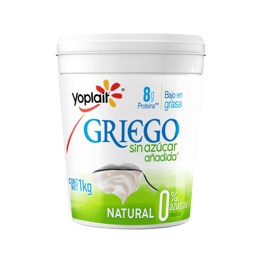 Yogurt Griego sin Azúcar Añadida Natural Yoplait