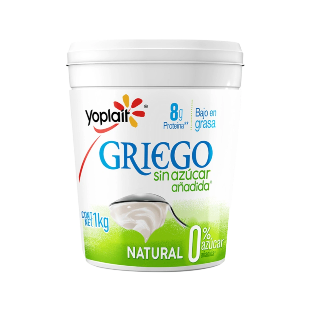 Yogurt Griego sin Azúcar Añadida Natural Yoplait