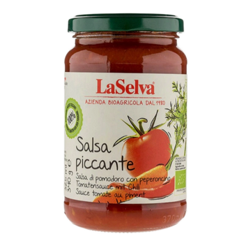 Salsa de Tomate Con Chile Orgánica LaSelva 340g