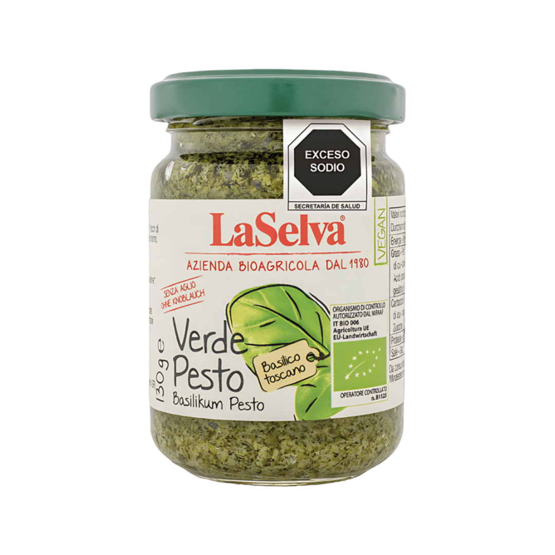 Pesto Verde Albahaca Orgánico LaSelva 130g