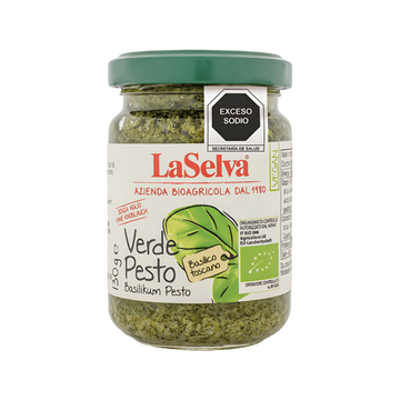 Pesto Verde Albahaca Orgánico LaSelva 130g