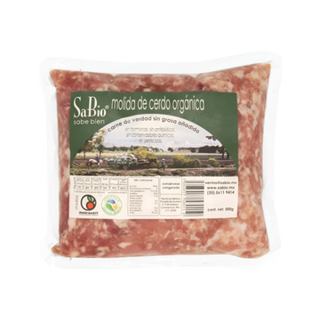 Carne Molida de Cerdo Orgánica SaBio 500g