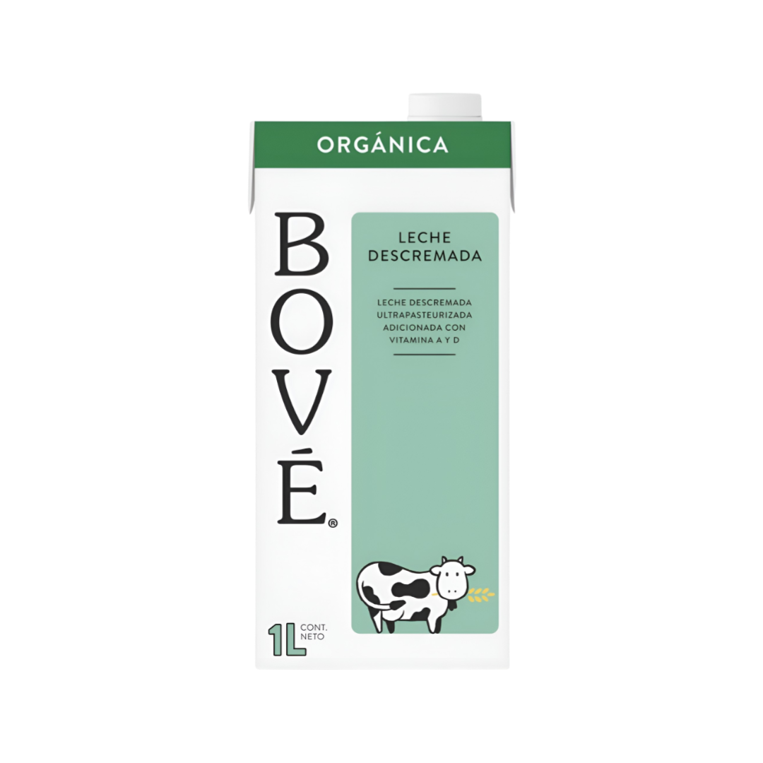 Leche Descremada Orgánica Bové 1L