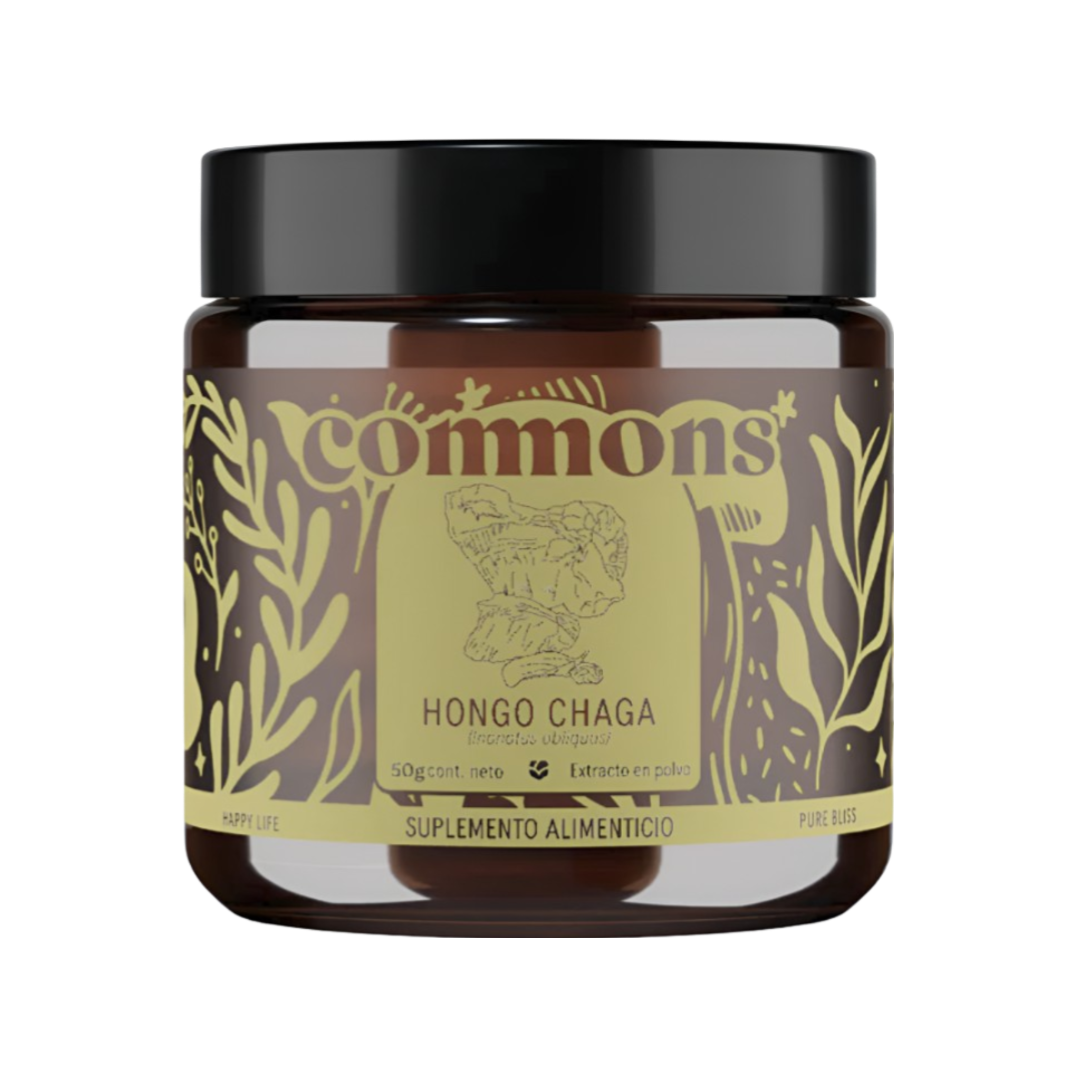 Hongo Chaga Orgánico Commons Botanicals 50g