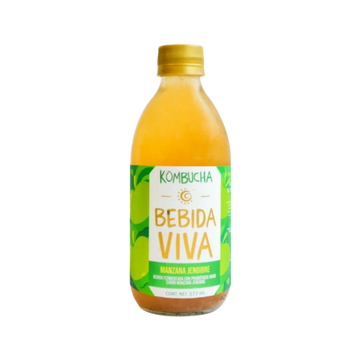 Kombucha Manzana Jengibre Bebida Viva 377ml