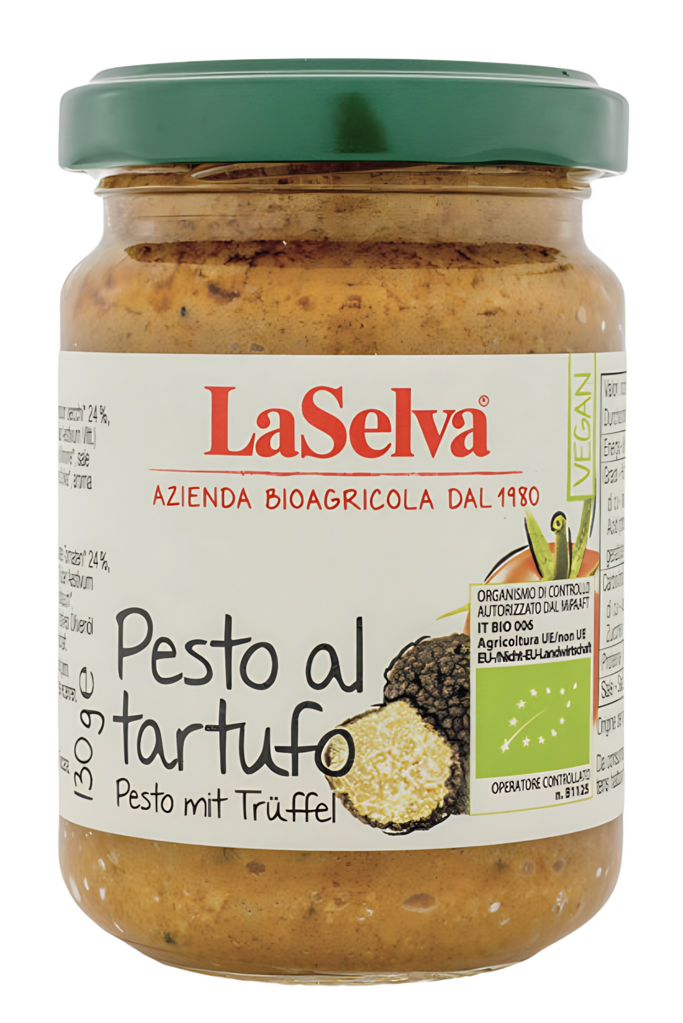 Pesto Orgánico Con Trufa LaSelva 130g