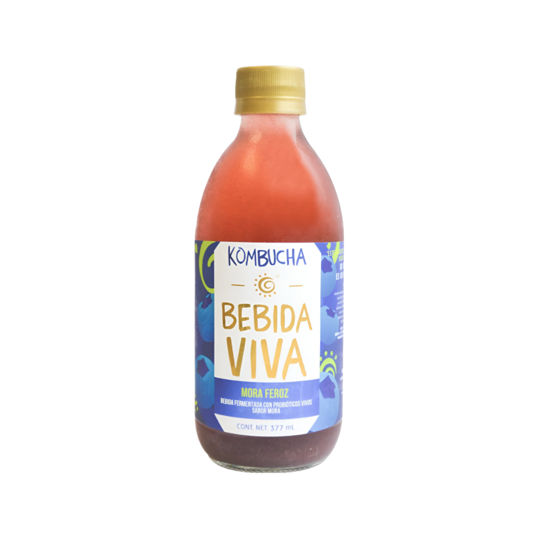 Kombucha Mora Feroz Bebida Viva 377ml