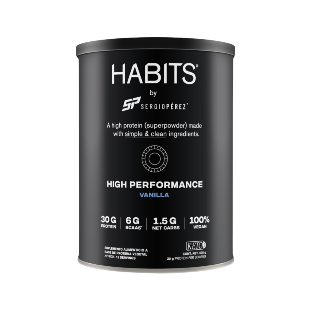 Proteína Habits By SP Vainilla Colección High Performance 578g