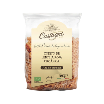 Codito De Lenteja Roja Orgánica Castagno 250g