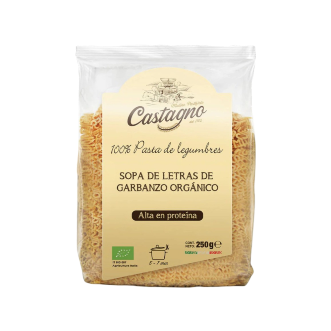 Sopa de Letras Orgánica de Garbanzo Castagno 250g